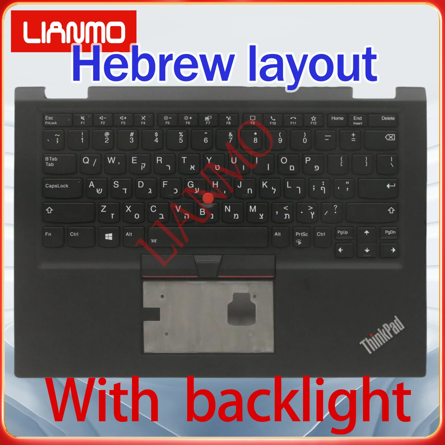 Greece/Hebrew/Hungarian/Italian/Korean/US layout for Lenovo ThinkPad X390 Yoga/X395 Yoga/X13 Yoga Gen1 C-shell Backlit Keyboard