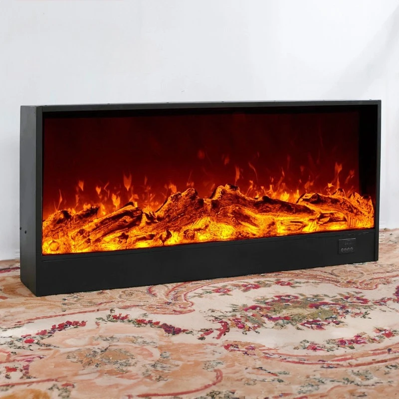 Fireplace Embedded Simulation Flame Atomization Fireplace Cabinet Household Heating Humidifier Modern Simple Crystal