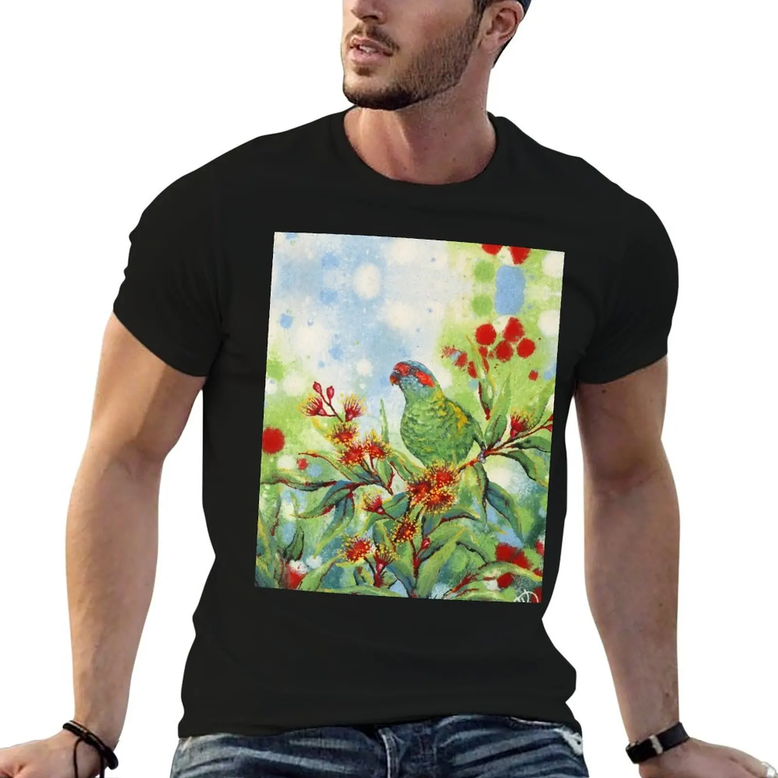 Musketeer (Musk Lorikeet) T-Shirt Moisture Wicking Athletic T-Shirt