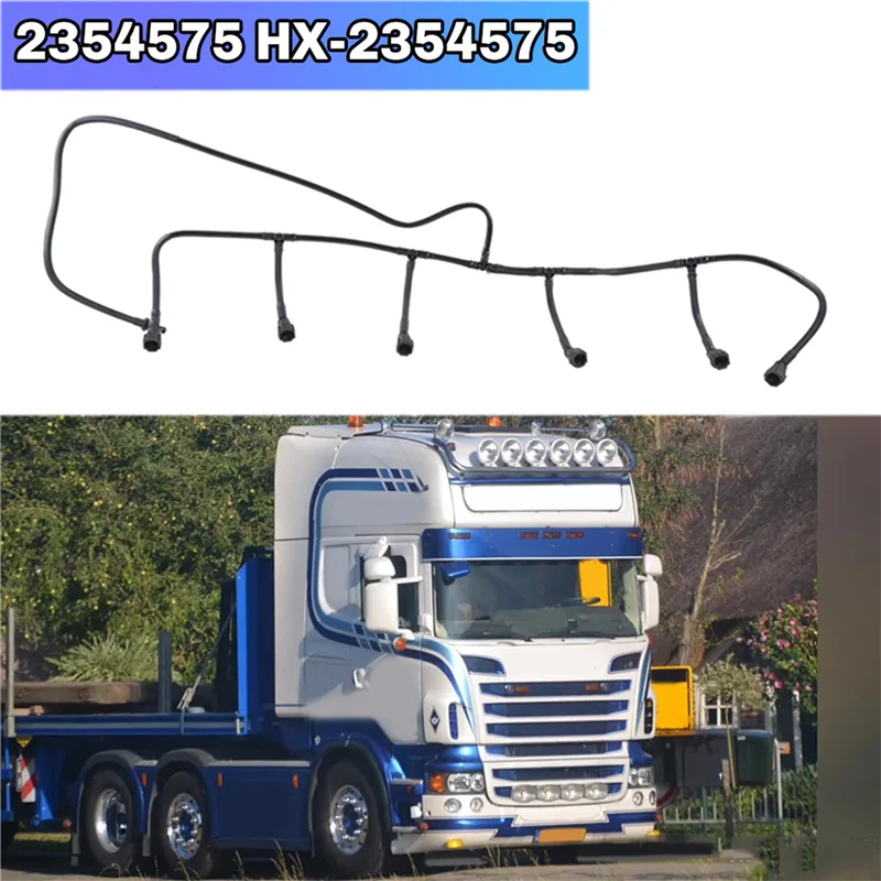 

2X 2354575 HX-2354575 Cooling Bleeding Pipe Exhaust Bleed Pipe For Scania Truck Diesel Engine Parts