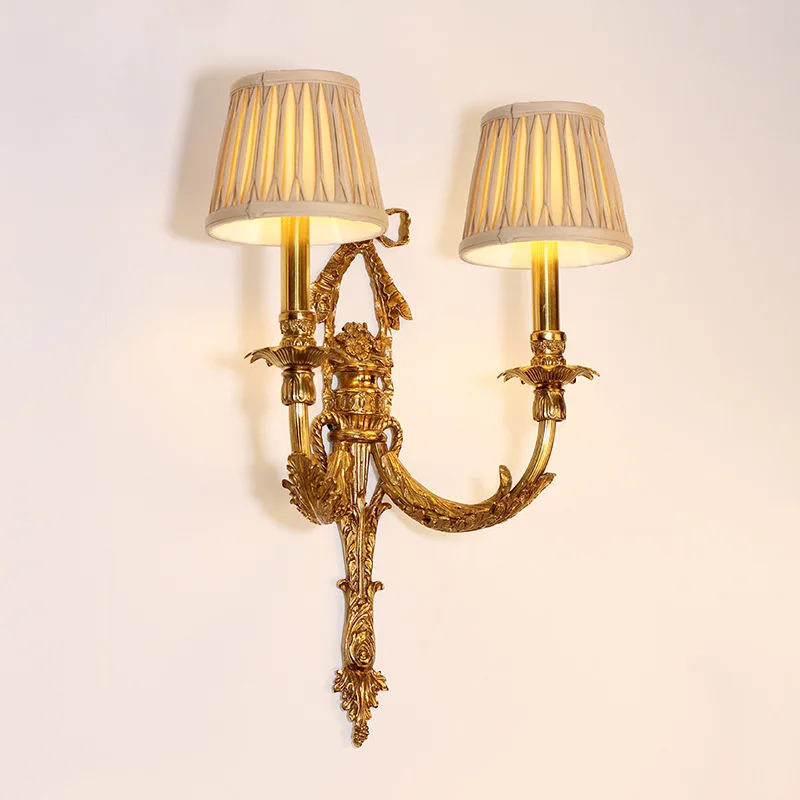 European luxury retro villa living room bedroom bedside corridor aisle