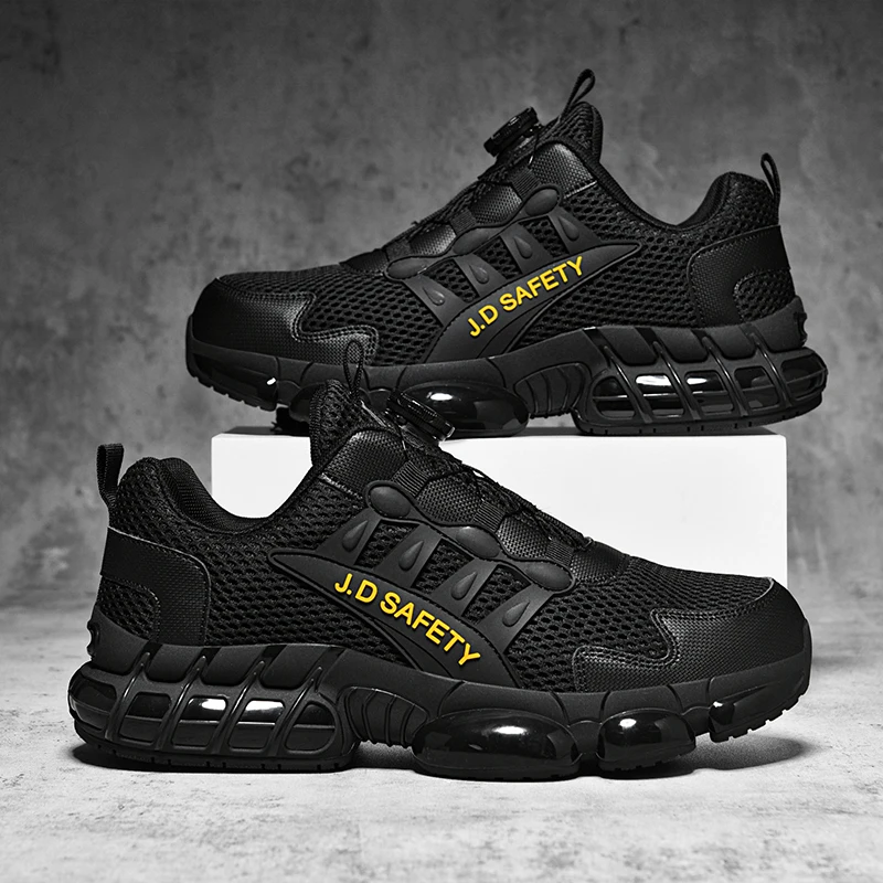 

Новая рабочая обувь со стальным носком, мужская и женская защитная обувь, рабочие защитные кроссовки на воздушной подушке, противоударные рабочие ботинки, дышащая мужская обувь