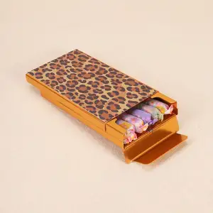 Classic Leopard Print Holder Case, 5 Capacity Cigarette Case Holder for Regular Size, Smal Portable Smoking Accessories