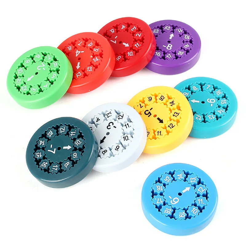 Gyroscope numérique du bout des doigts pour enfants, jouet d'apprentissage éducatif arithmétique et anti-stress, spinner fidget pignon