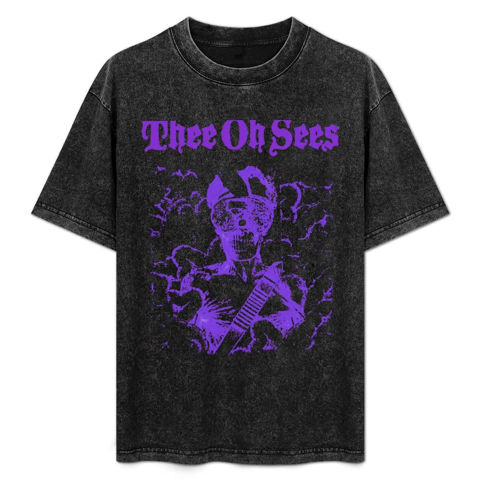 

Band Music Philosophy Of Thee Oh Sees Retro Style T-Shirt Basic Solid Color Short Sleeve T-Shirt