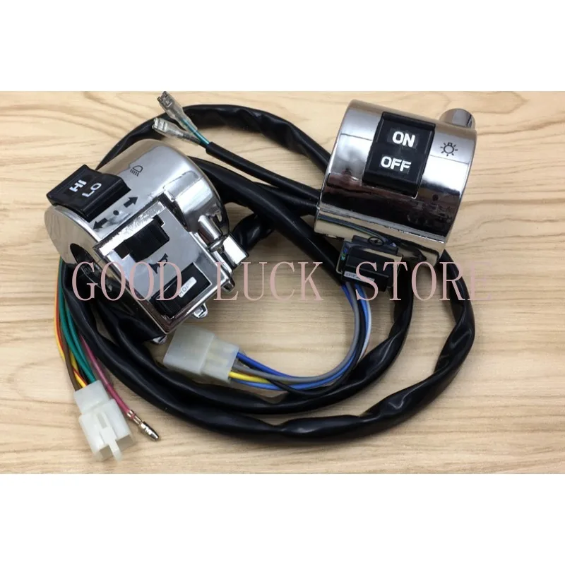 

Right and Left Side Chrome Plated Control Switch for GY6 Moped Retro Scooter 50cc 125cc 150cc