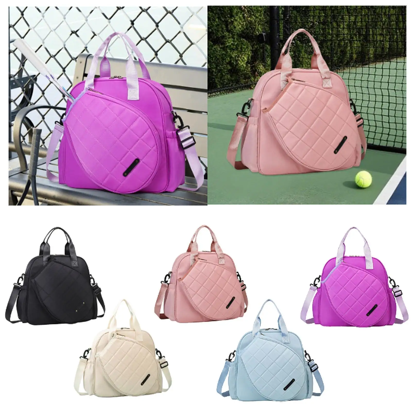 

Стильная водонепроницаемая сумка-чехол для теннисной ракетки, портативная, с регулируемым плечевым ремнем, сумка-кроссбоди для ракеток