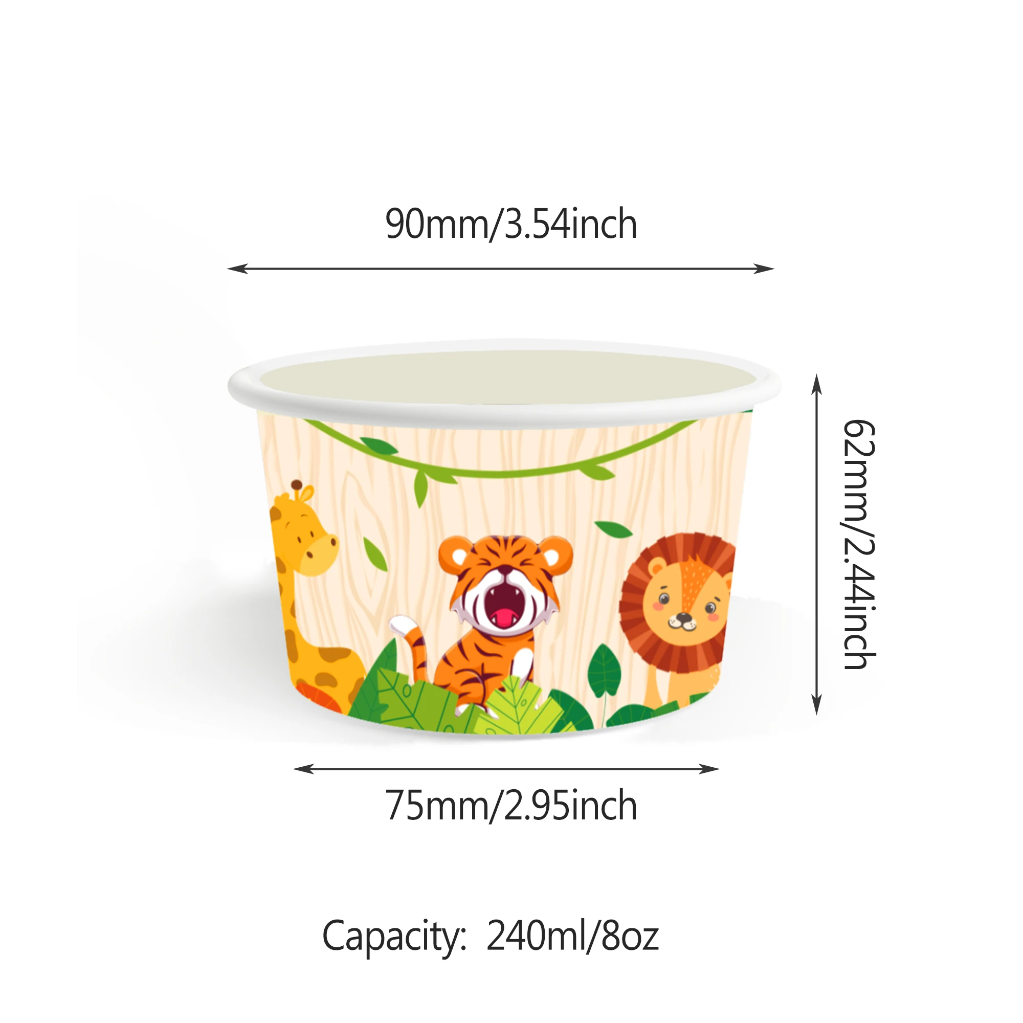 8/12/24/32Pcs สัตว์ป่าไอศกรีมถ - Food Snacks For Kids บทวิจารณ์และราคา