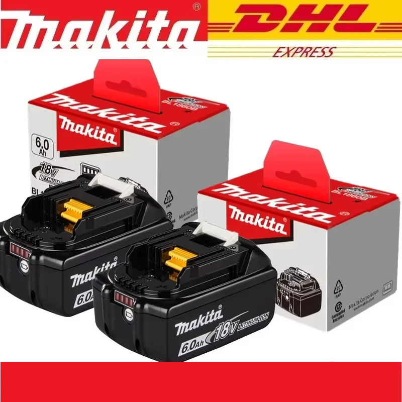 

100% Genuine 18V Makita 6Ah for Makita Battery BL1840 BL1830B BL1850B BL1850 BL1860 BL1815 Replacement Lithium Battery