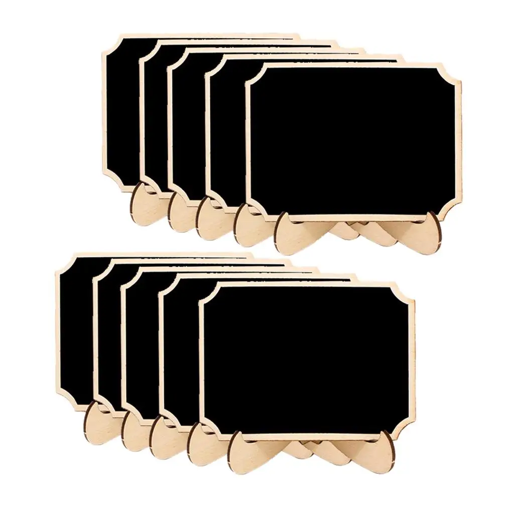 Mini Quadro De Madeira Para Cozinha, Sinais Retangulares, Message Memo, 2 PCs, 10PCs