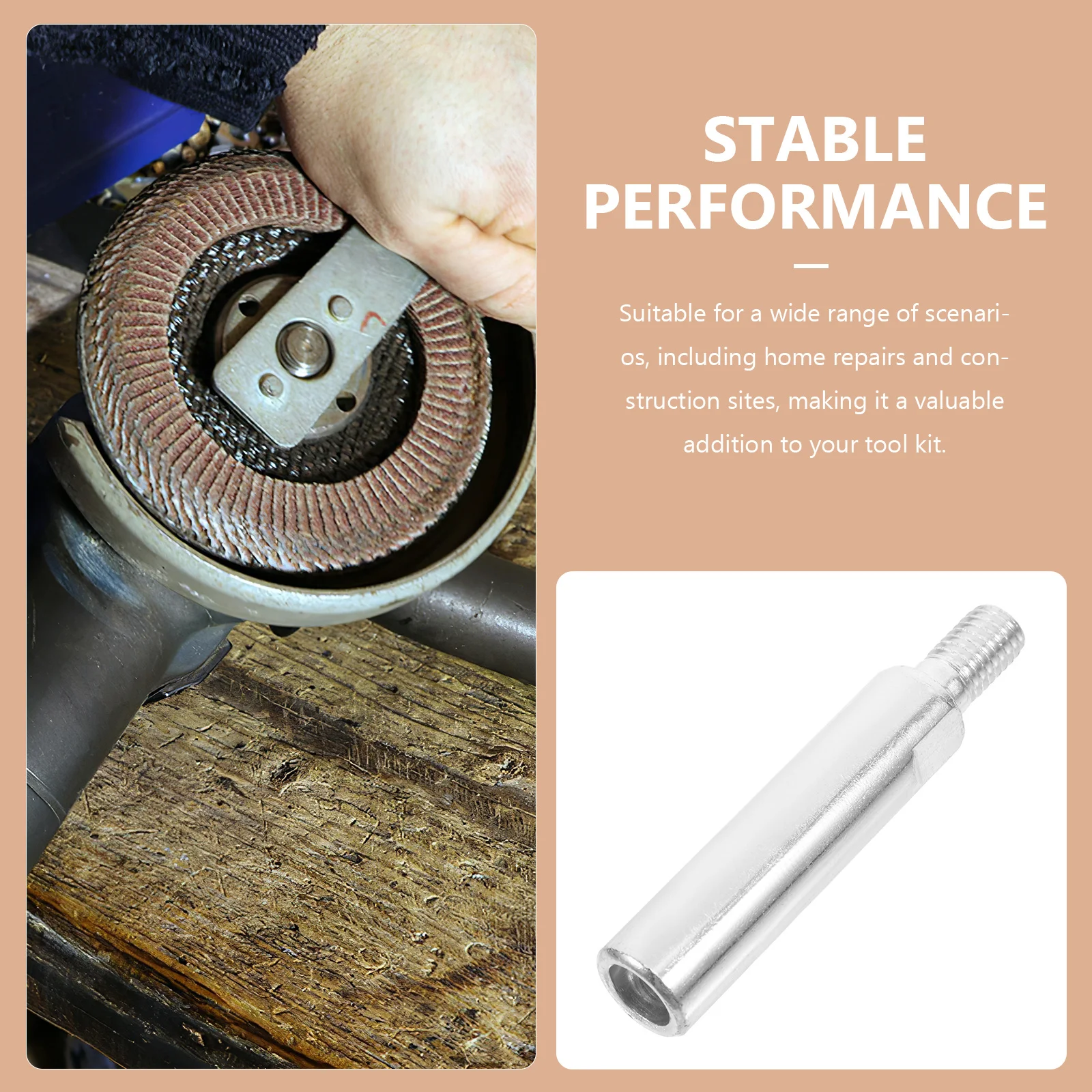 

6Pcs Angle Grinder Extension Connecting Rod Set Steel Extender Shaft for Polishing Grinding Cutting Electric Power Tool