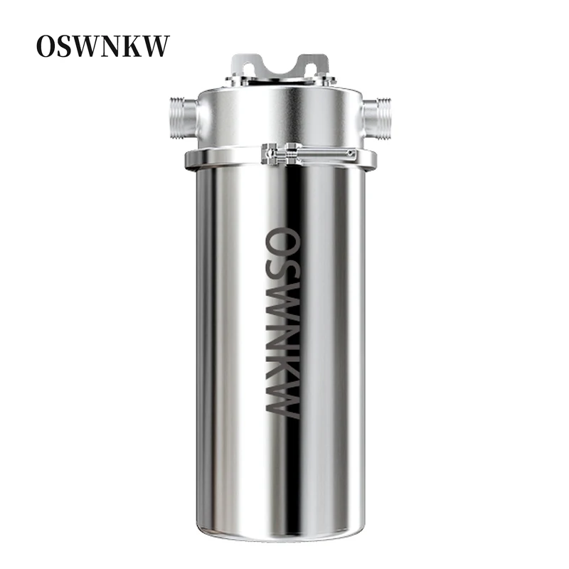 OSWNKW-02 Pre Filter Purifier Whole House Spin Down Sediment Water Filter Central Prefilter System Backwash Stainless Steel Mesh