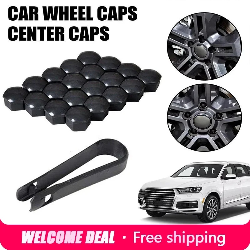 Auto Wheel Nut Caps 17/19/21mm Lug Nut Protection Covers Anti-Rust Safety Bolts Hub Screw Decorative Caps For Car Wheel