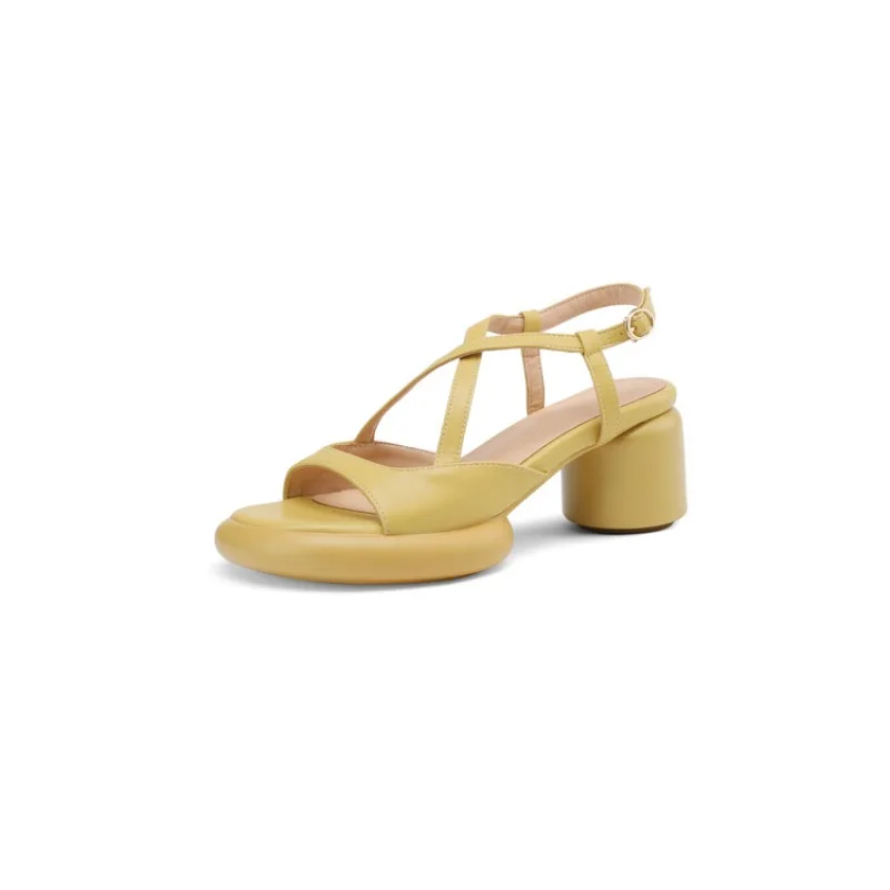 Large size Minimally designed Thick heel sandals with a slim strap on the upper for breathability and comfort