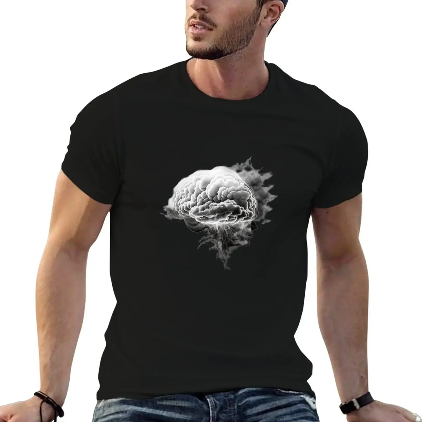 Brain Fog T-Shirt sweat new edition anime stuff oversized luxury clothes men