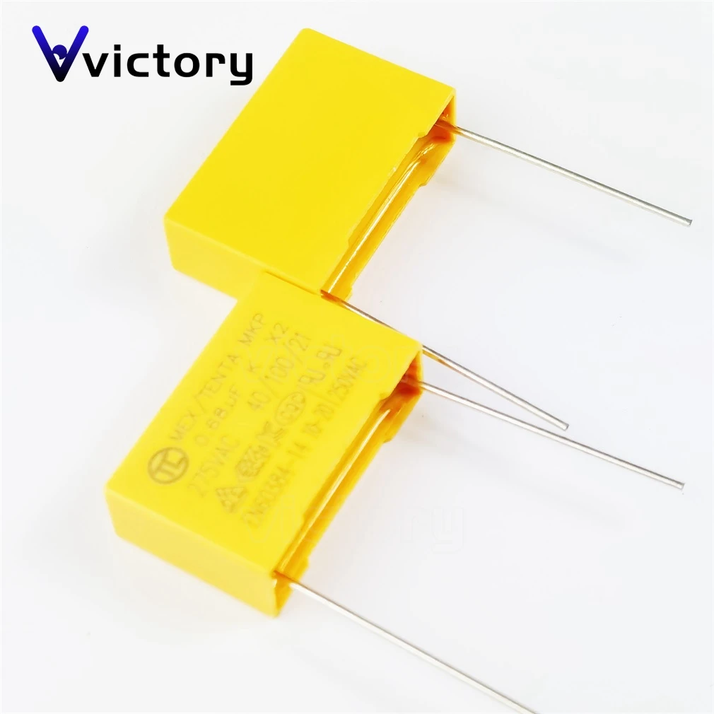 20 pieces Safety Capacitor X2 275V684K 275VAC 0.68UF 680NF Pin pitch 15MM 22.5MM Capacitor