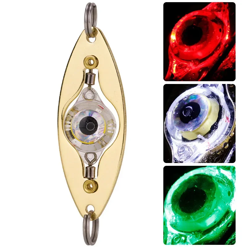 Rotating One-eye Baitfish Light Collector Light Electronic Luminous Rotational LED Underwater Roadrunner Bait Light Wholesale