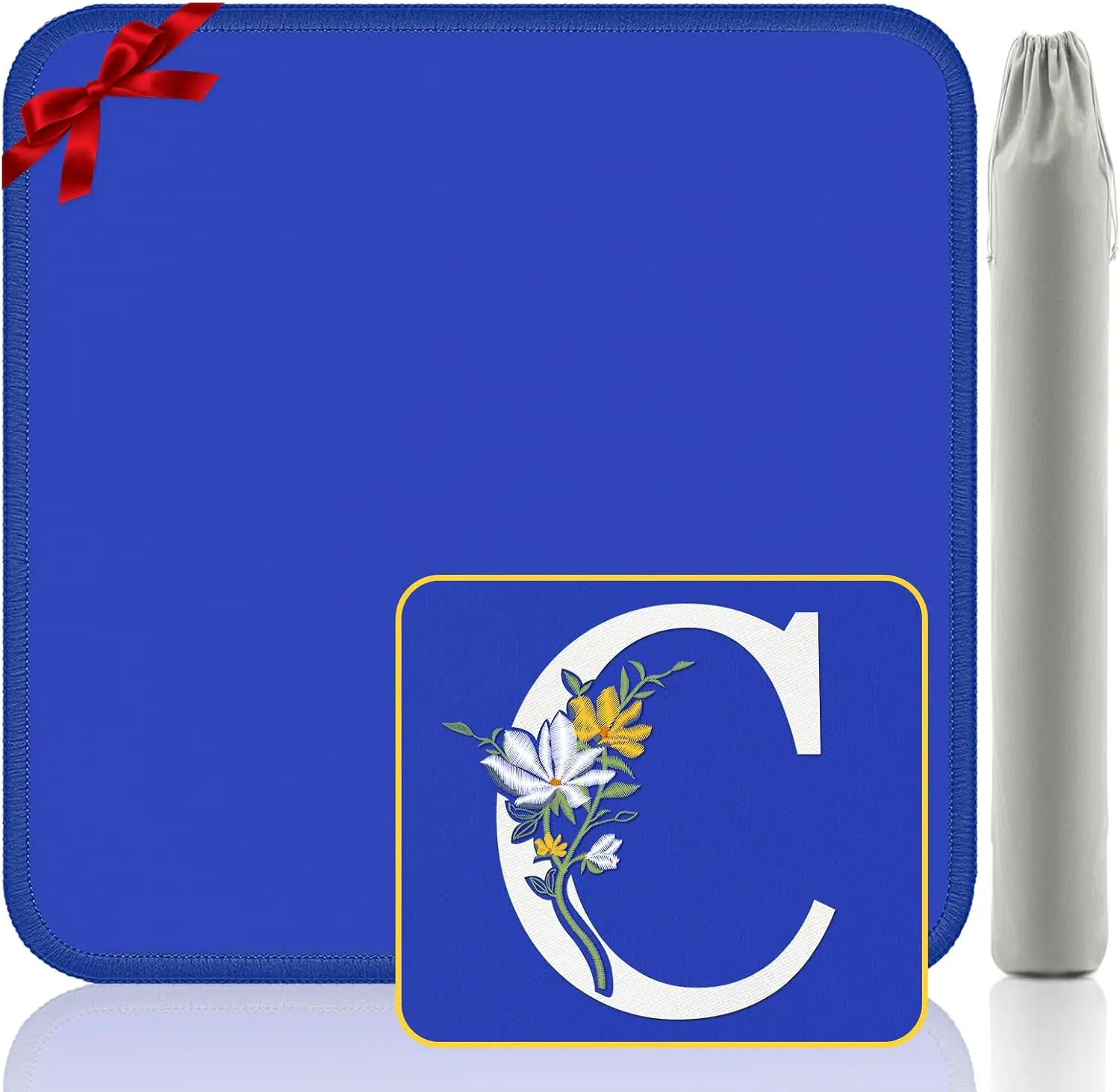 

Mahjong Mat 32.4x32.4 Inch Blue - Anti-Slip Neoprene for American Mahjong, Poker, Card Games