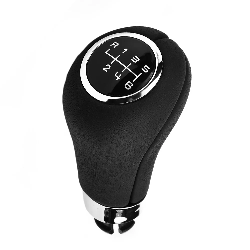 6 Speed Manual Gear Shift Knob Black PU Leather For Mercedes-Benz W203 Facelift W204 X204 W212 A207 Car Interior Parts