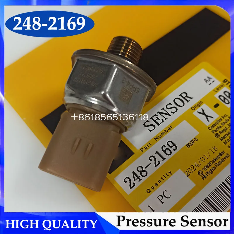 

248-2169 2482169 Oil Pressure Sensor For Caterpillar Excavator CAT C7 C9 C12 C13 C15 5PP4-3