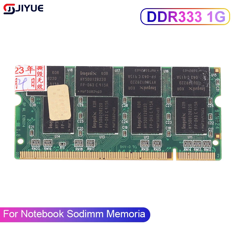 1GB DDR1 Laptop Memory Ram SO-DIMM 200PIN DDR333 PC 2700 333Mhz For Notebook Sodimm Memoria