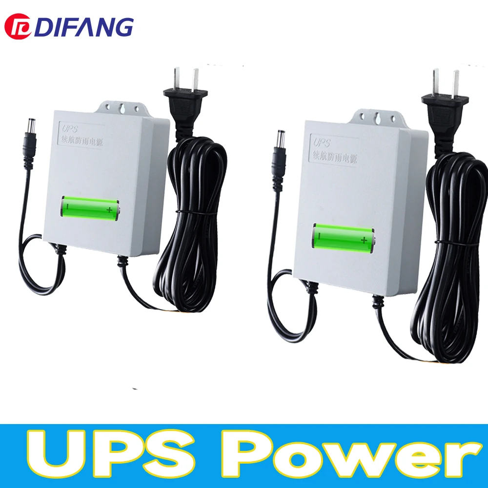 DIFANG 3600/5400mAH UPS Battery Power Adapter  Waterproof DC12V Battery Backup CCTV Camera Power Source Router Charger