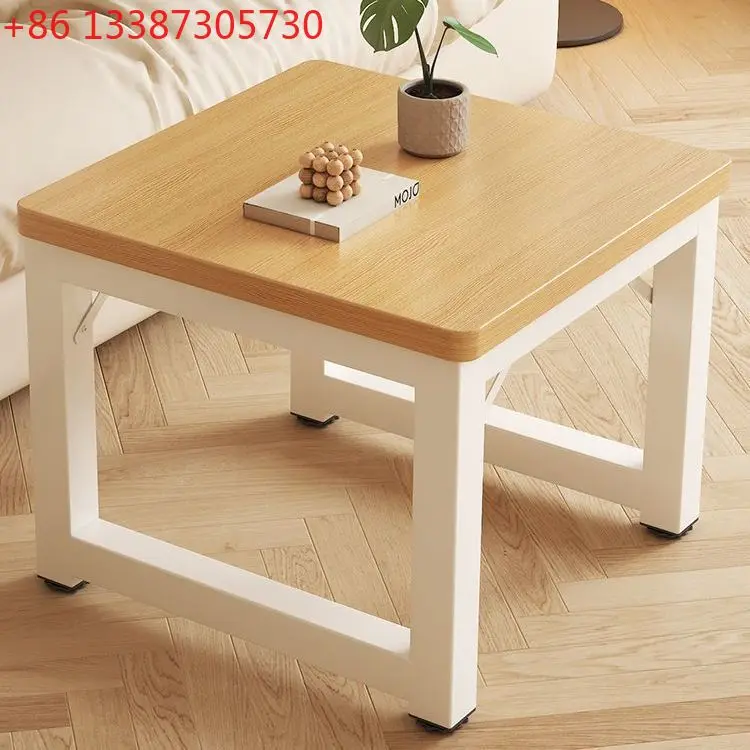 

Simple coffee table household square table square tea movable dining study