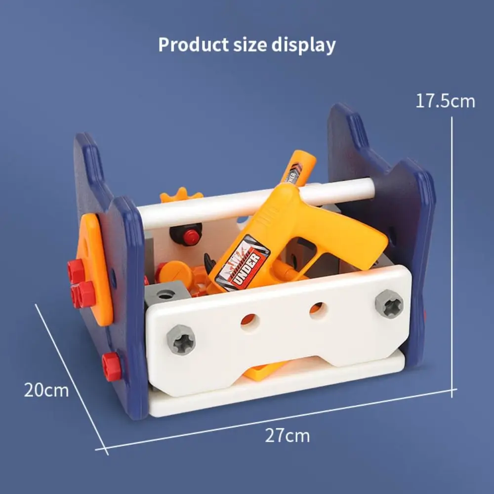 Nouveau 40/57 pièces ensemble d'outils avec boîte bricolage Simulation outil de réparation jouet assemblage en plastique boîte à outils de réparation 3 à 6 ans