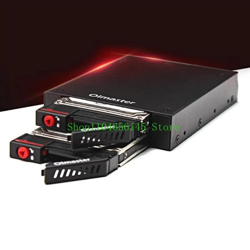 

OImaster 2 Bays 2.5 inch SATA HDD SSD Hard Drive Mobile Rack Backplane with for Key Lock Locker Function Support Hot-swa