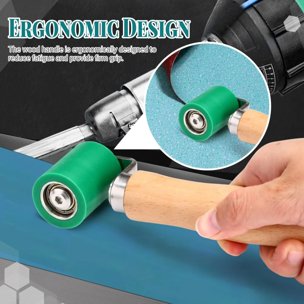 Wallpaper Tool Silicone Roller Lightweight Grip Stain Resistant Multi-functional Wallpaper Roller For Wallpaper Application