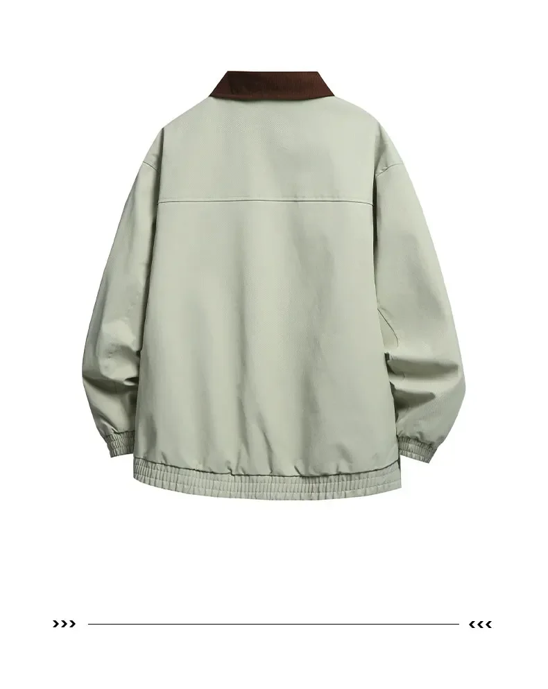 ブランドルーズカップルトップメンズ春のファッションジャケット屋外ラペルジャケット高品質ボンバー紳士服アウタージャケット