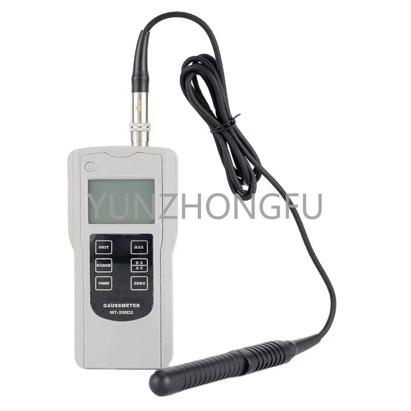 MT-200D2 Digital gaussian meter gauge intensity of DC magnetic field, AC magnetic magnetic induction range 0~200mT~2000mT