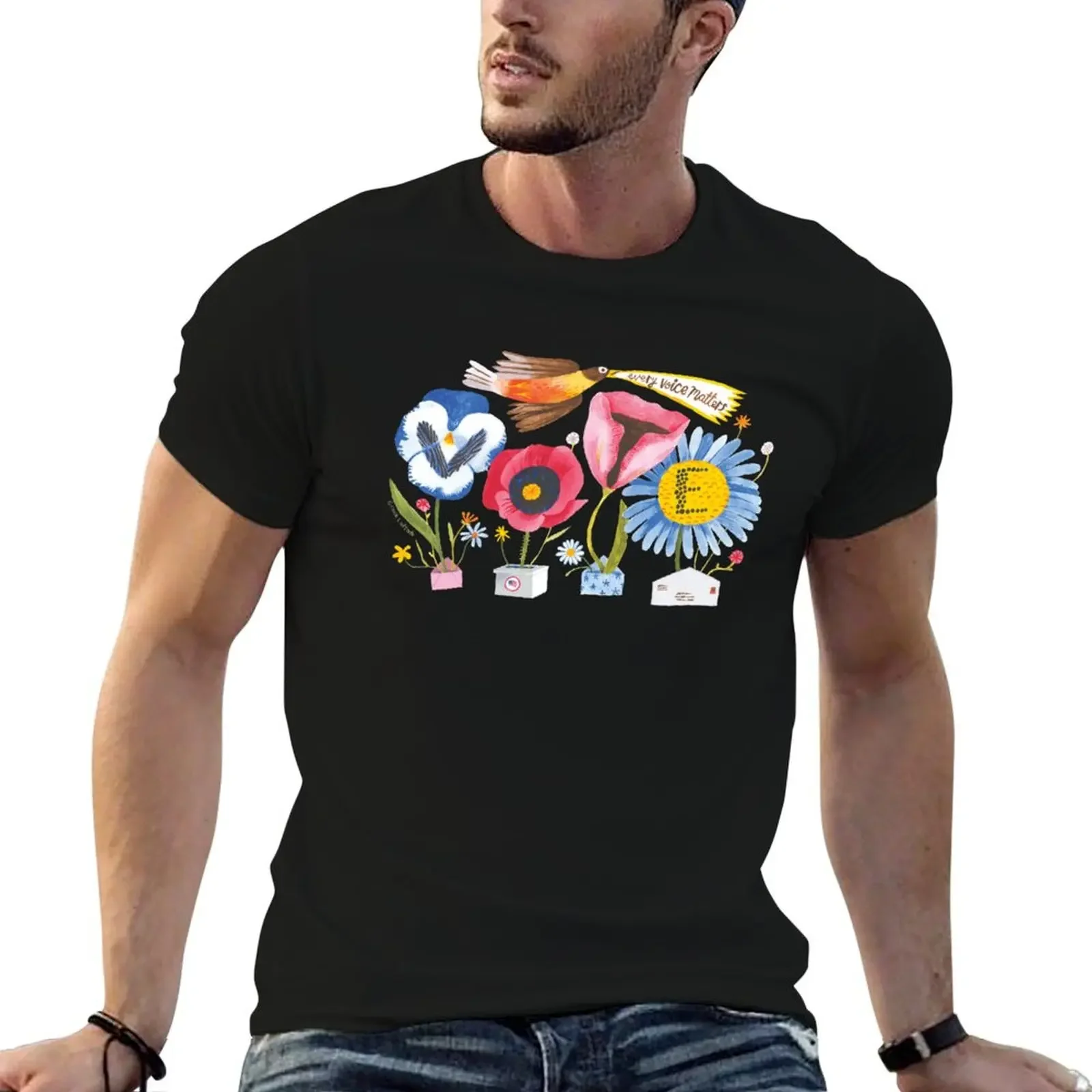 

Vote Every Voice Matters T-Shirt summer top custom t-shirts Men's t-shirt