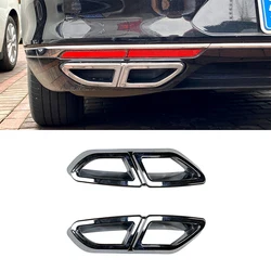 For Volkswagen Passat B8 2017-2019 ABS Car Tail Pipe Throat Muffler Exhaust Pipe Tail Cover Trim Car Accessories
