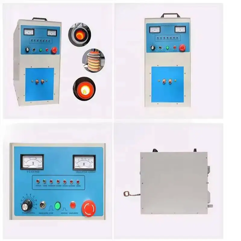 

High Frequency Electric Copper Silver Gold Metal Induction Melting Machine Competitive Price CE Certified 30KW Power From China