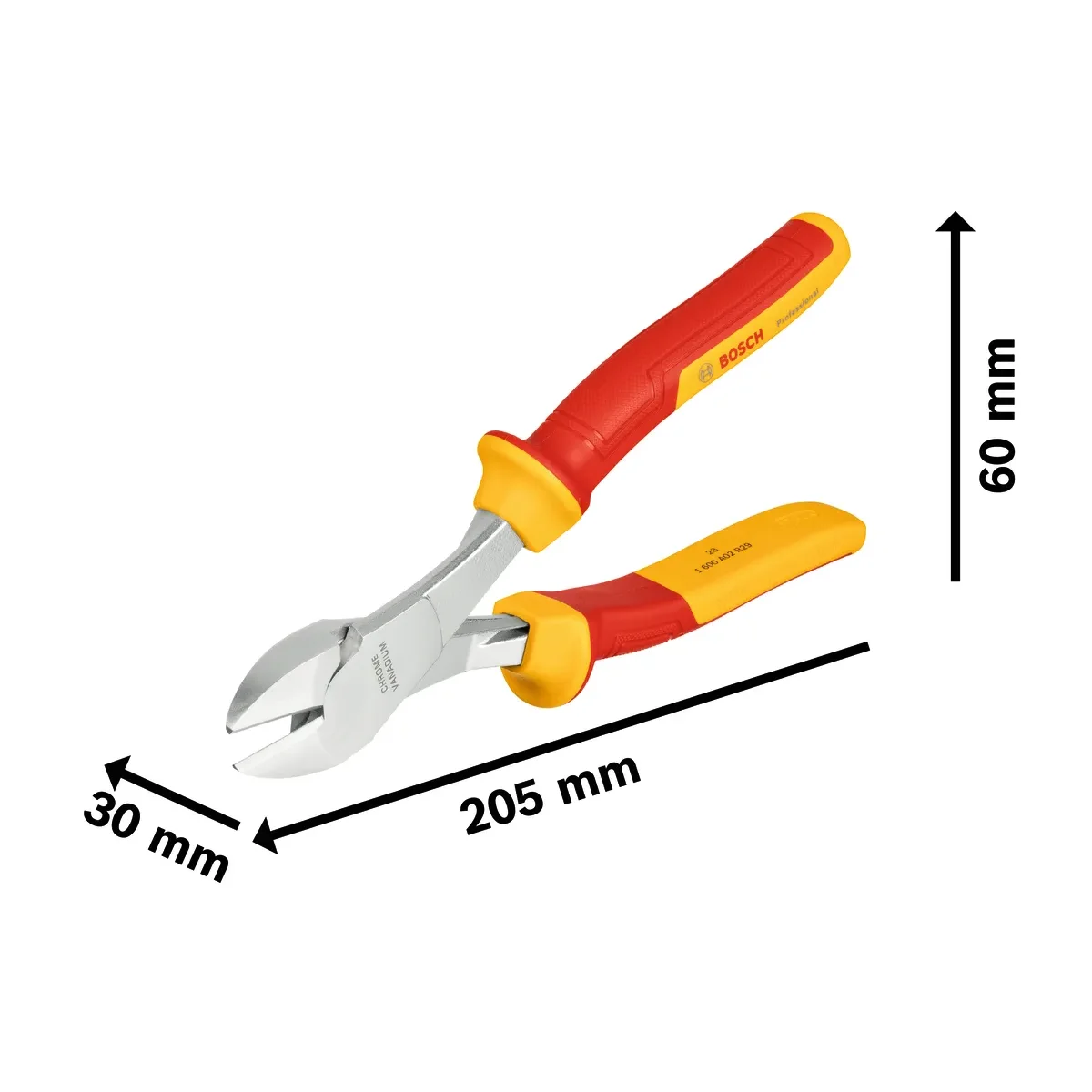 BOSCH 1600A02NE2 VDE High Leverage Diagonal Side Cutters 200mm Professional Hand Tools