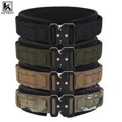 KRYDEX 2 Inch Tactical Belt Quick Release Duty Shooting 3 IN 1 Belt Laser Molle Padded Waistbrand Load Bearing Stiffened Belt