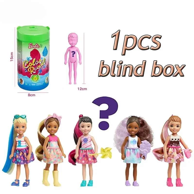 

Оригинальная кукла-сюрприз Color Reveal, серия Neon Tie-Dye, аксессуары, водорастворимые игрушки для девочек, игрушки-подарки