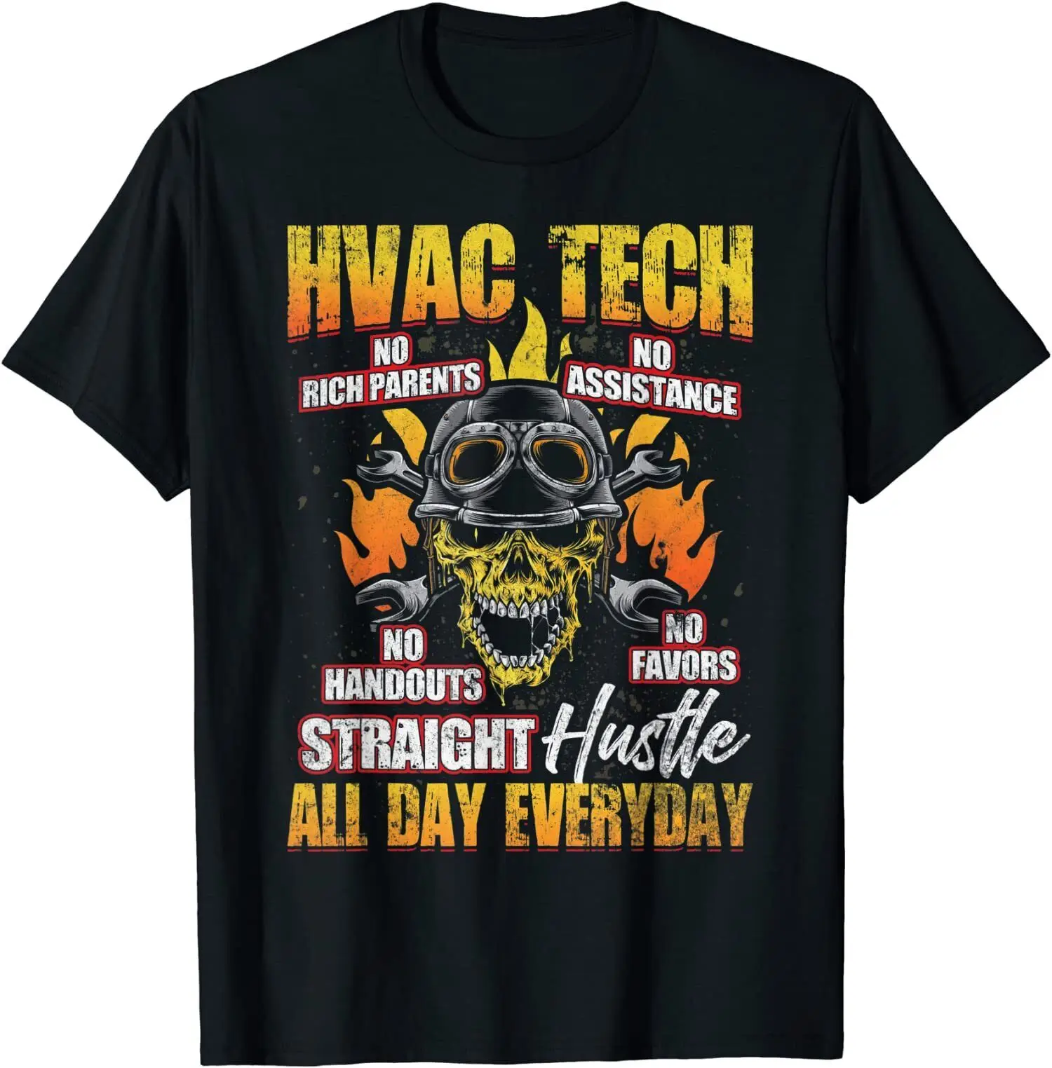 NEW LIMITED Mens HVAC Tech AC technician Installer Distressed Gift T-Shirt S-3XL