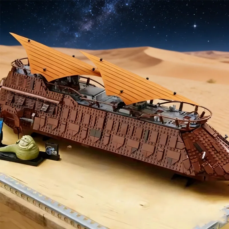 3942 pz UCS Star Battle Sarlacc Pit Showdown Jabba's Sail Barge 75397 Building Block Puzzle Modello Festa Di Compleanno Regali Di Natale
