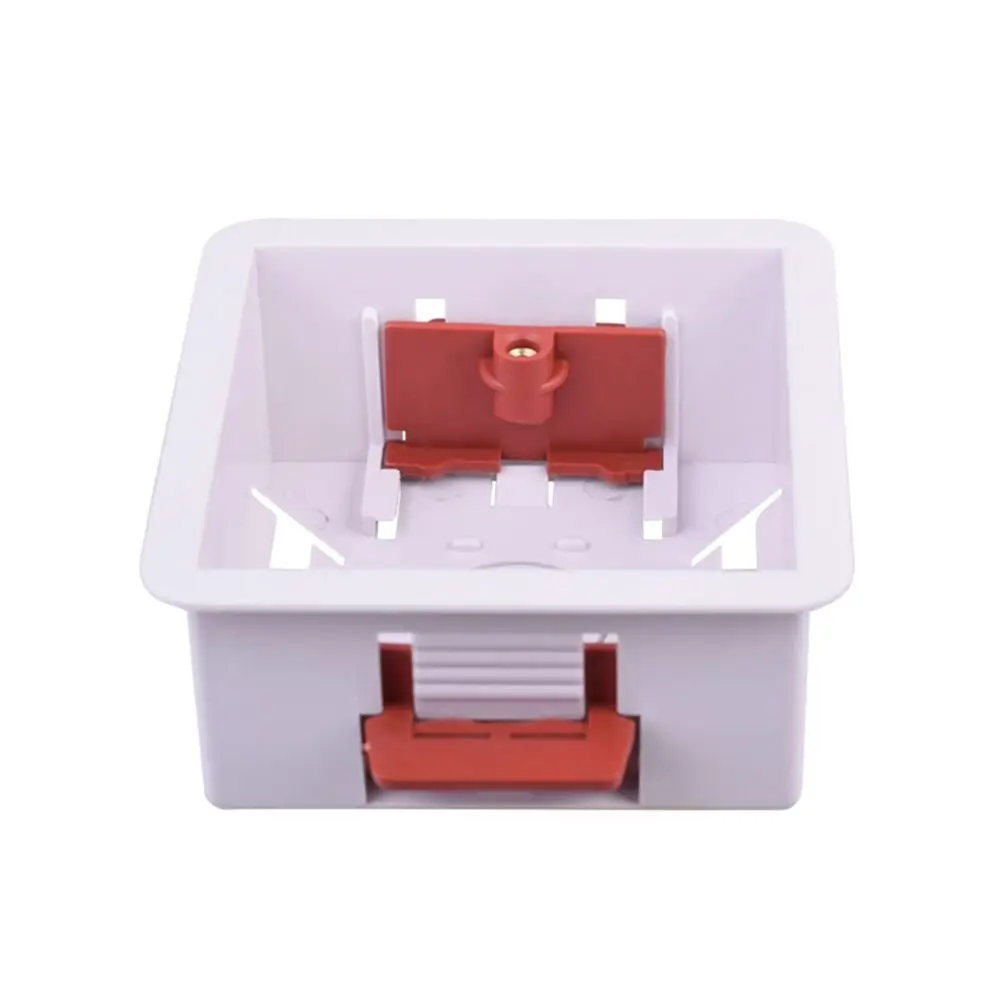 Safe Junction Box Gypsum Board Lining Box Embedded Install 86 Type Wall Socket Cassette 35/46mm Depth White Wall Switch Box Home