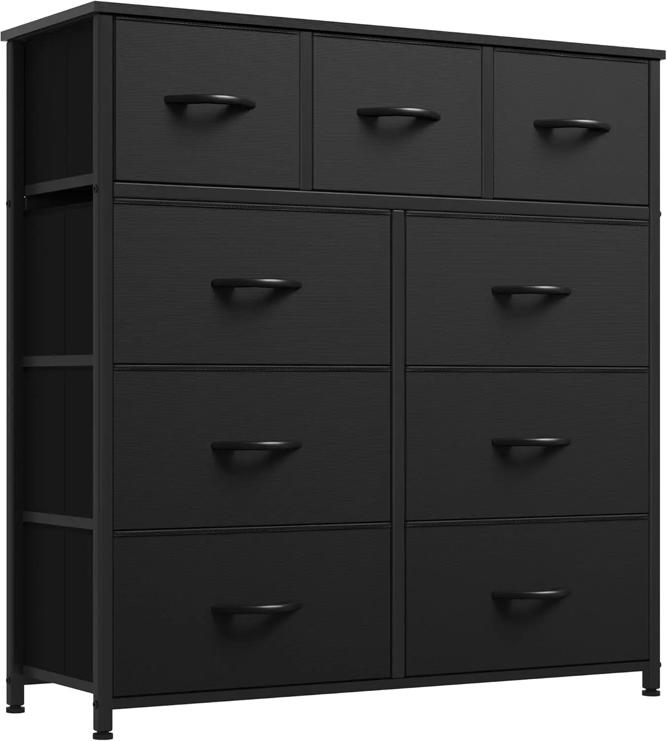 

9-Drawer Fabric Dresser with Steel Frame, Foldable Storage Organizer for Living Room and Closet