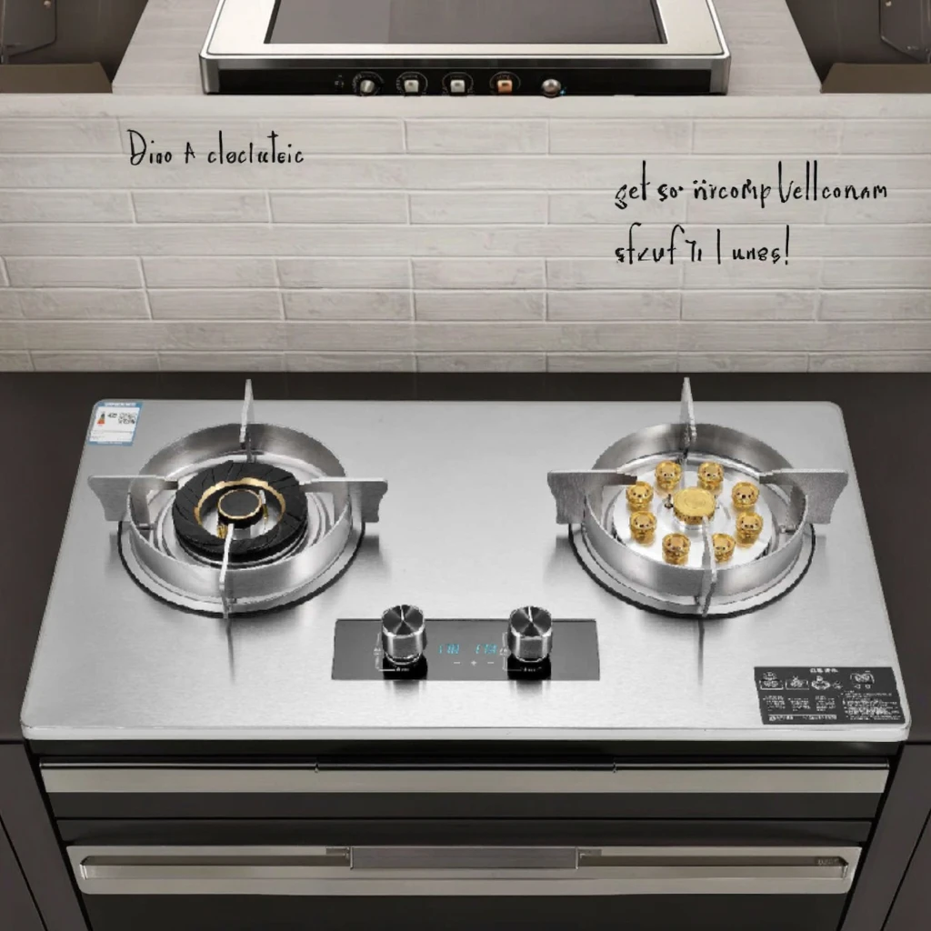 Best Commercial 2-Burner Built in Table Top Smart Gas Stove for Kitchen Household