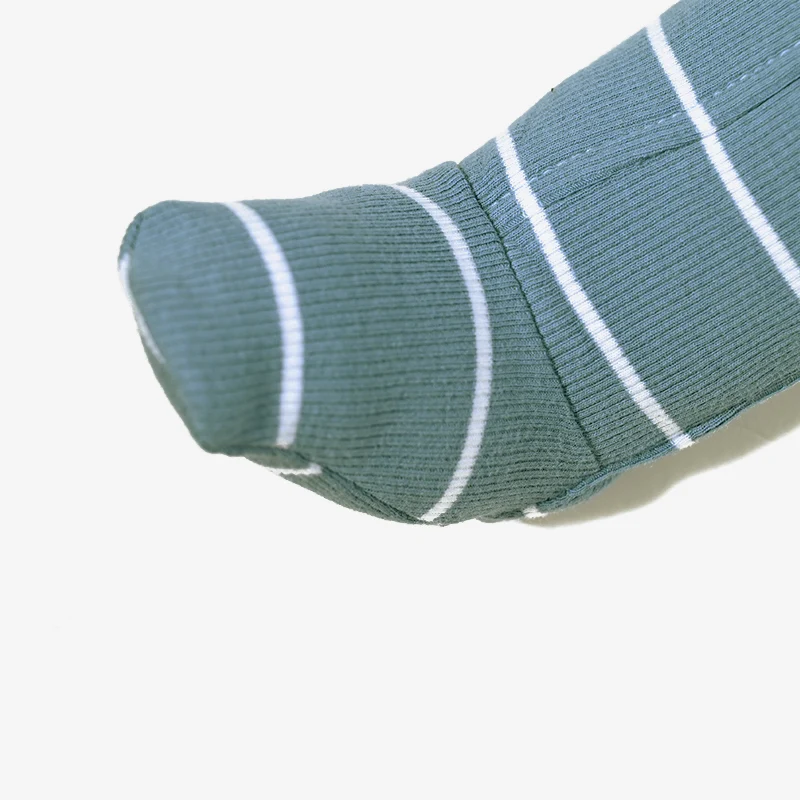AA-Gestreifte Pyjamas für Kinder Jungen und Mädchen Zweiteiliges Set und Baby-Strampler Langarm Herbst/Winter Gerippte Baumwollkleidung – Detail 32