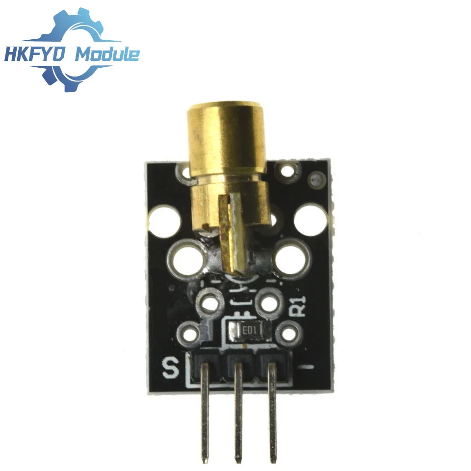 1-100 قطعة KY-008 وحدة ليزر حمراء 650nm 3-Pin Dot Diode Transmitter مع رأس نحاسي لـ Arduino، AVR، PIC & MEGA 2560 #6