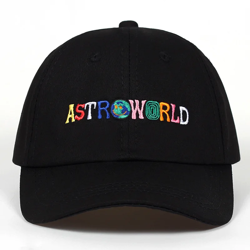 ASTROWORLD Embroidered Baseball Cap Rapper Travis Scott Soft-Top Cap