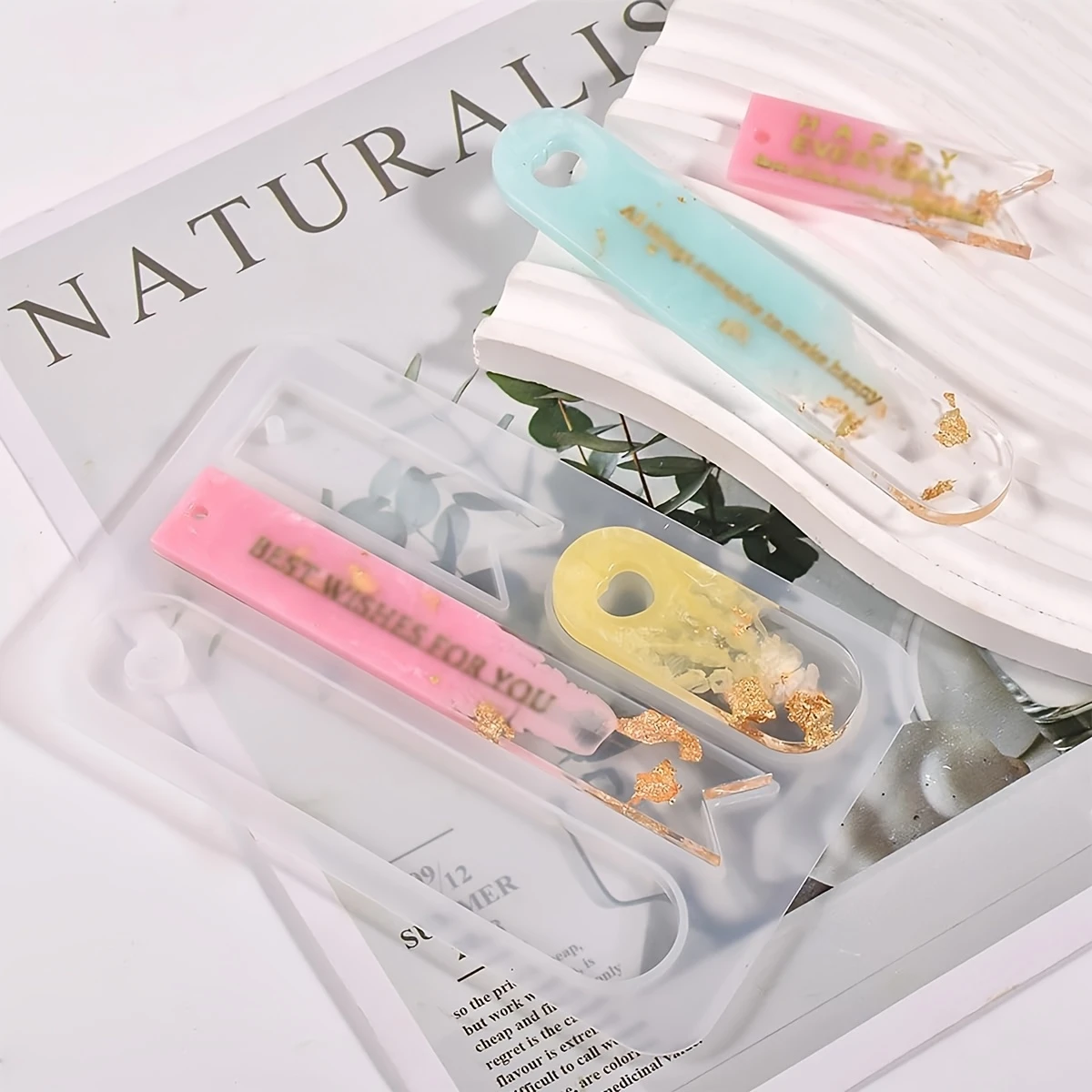1Pcs Resin Bookmark Silicone M - Resin Art Bookmark review and price