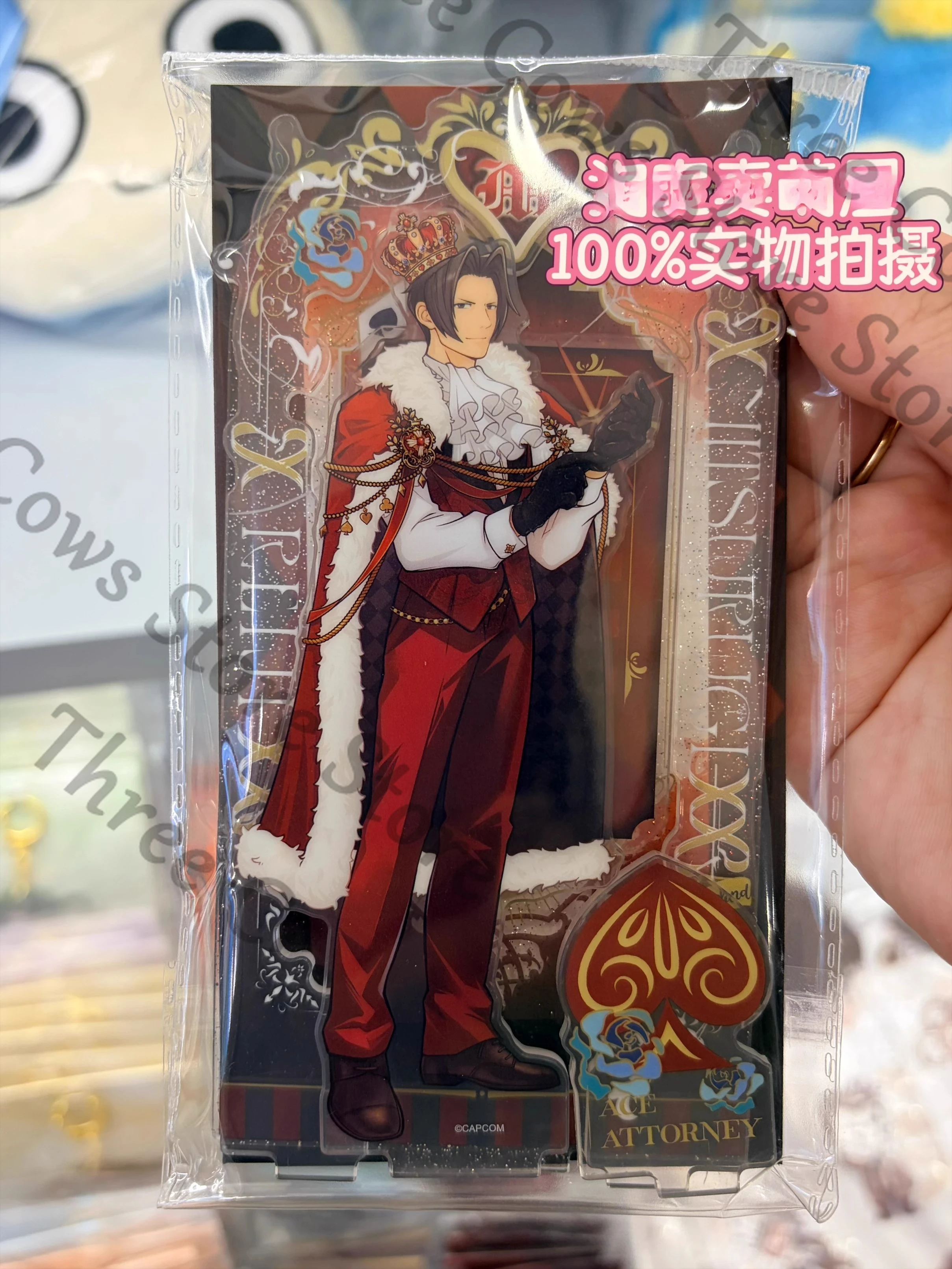 Porte-monnaie et figurine de cosplay authentiques Ace Attorney Phoenix Wright Miles Edgeworth Franziska Von Karma Klavier Gavin, cadeau
