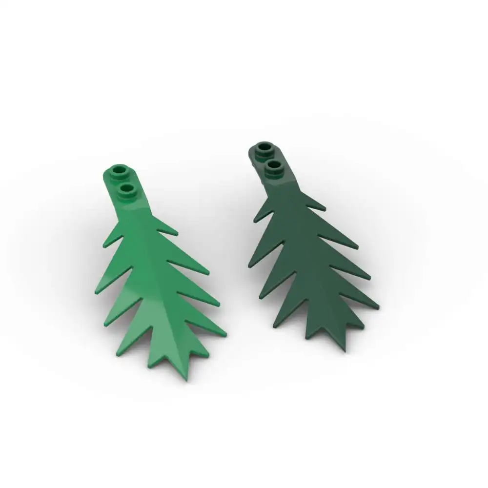 MOC 10PCS  Puzzle Particle  6148 Plant Tree  Blocks Kit Palm Leaf 8x3 Brick Particle Educational Assemble Toys Gift Dropshipping