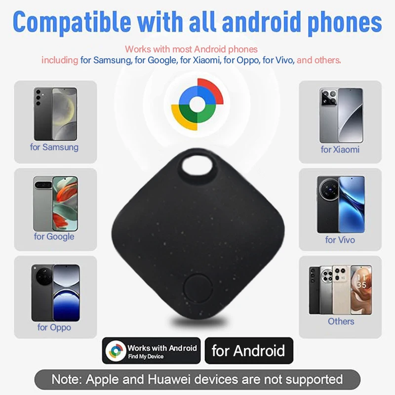 GPS-трекер безопасности Android с защитой от потери Smart Tag через Google Find Hub Finder Велосипедный локатор для домашних животных для Xiaomi Samsung Pixel Vivo GPS-трекер безопасности Android с защитой от потери Smart Tag через Google Find Hub Finder Велосипедный локатор для домашних животных для Xiaomi Samsung Pixel Vivo